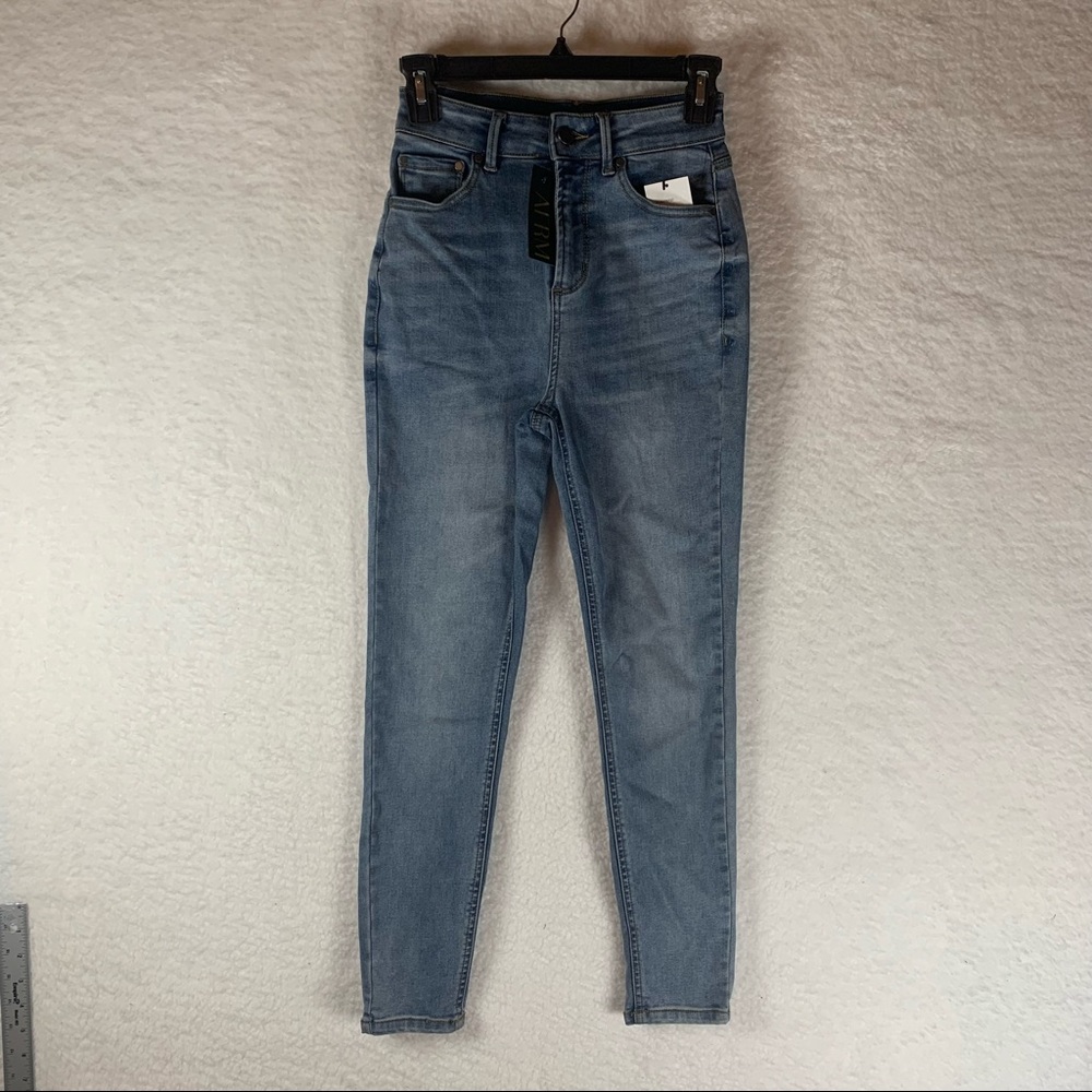 AFRM High Rise Jeans Slim Straight Blue Size 26 NWT 5247